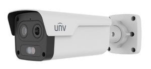Uniview TIC2A32SA-F7-4F6AC-I1 hybrid thermal & optical bi-spectrum network bullet camera with 7mm IR and 6mm EO focal lengths
