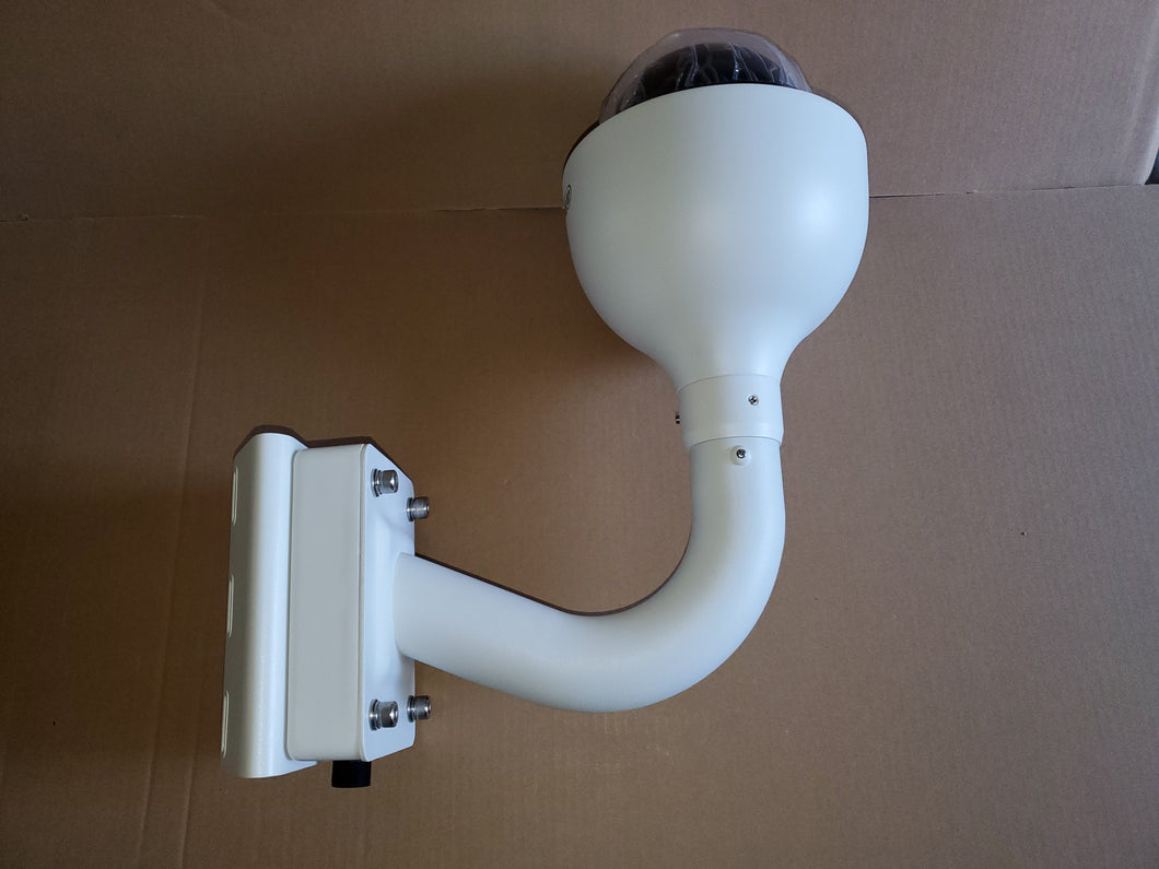 PTZ camera pole mounting junction box assembly