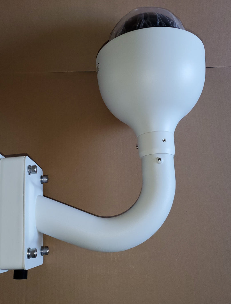 PTZ camera wall mounting junction box assembly